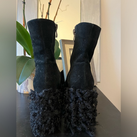 Miu Miu studded fuzzy platform booties! - Picture 3 of 5